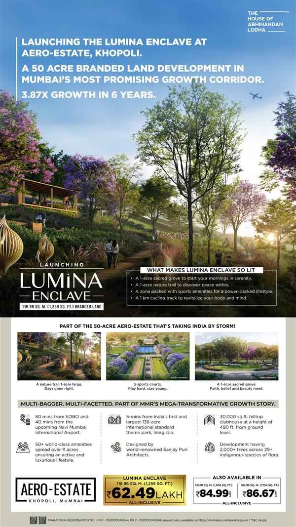 Launch of Lumina Enclave at just Rs 62.49, at Aero Estate, Khopoli Mumbai